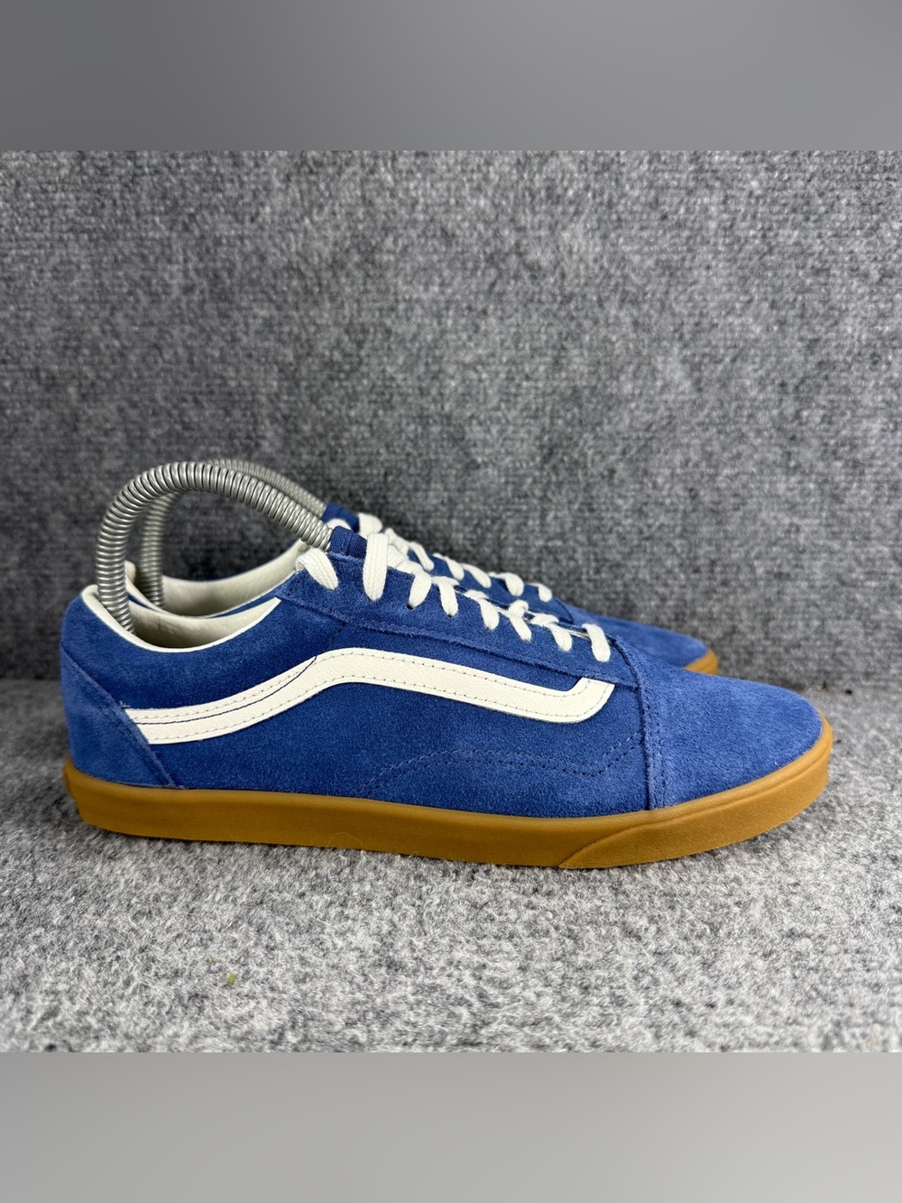 Vans Old Skool Low Pro Women 8 Shoes Blue Gum Sole Sneakers